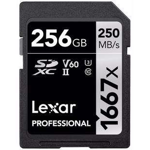 SDXC Professional 1667X 256GB UHS-II U3 V60 250MB/s