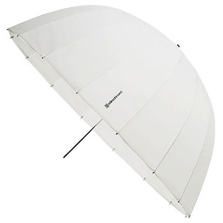 djupt paraply 105 cm, halvtransparent 