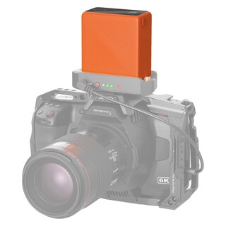 4576 NP-F970 batteri med USB-C & USB-A kontakt - orange