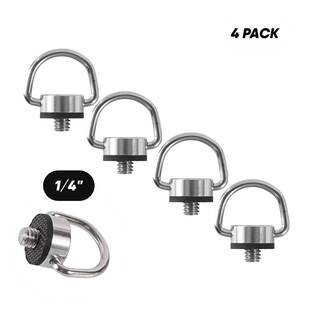1/4" D-Ring Kameraskruv - 4st