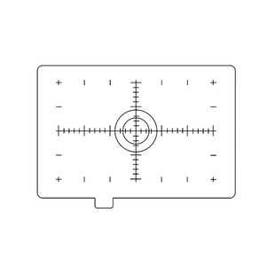 Fokuseringsskiva EC-H, hårkors med skalstreck