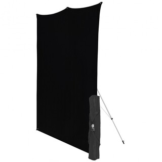 X-Drop 578K, komplett bakgrunds kit - svart, 1,5 x 2,1m