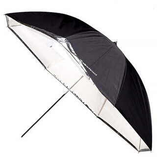 Paraply 105 cm Vit/Transparent 