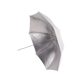 Paraply 84/98 cm silver
