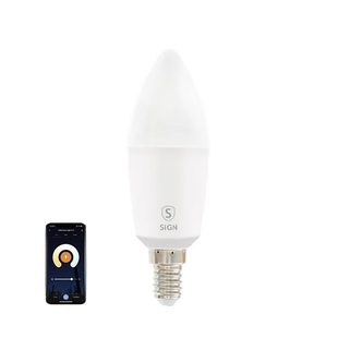 Smart Hem Dimbar LED-lampa E14, C37, 5W
