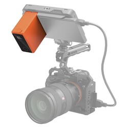 4576 NP-F970 batteri med USB-C & USB-A kontakt - orange