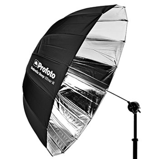 djupt paraply, silver, 105 cm (medium)