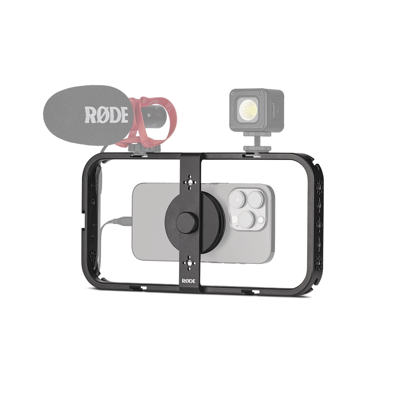 PHONECAGE, magnetisk filmskapar bur för mobiler