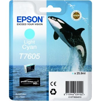 Epson T7605 LIGHT CYAN till SC-P600