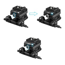 4233 höjd justerbar arca-swiss snabbfäste med inbyggd Manfrotto 501 platta