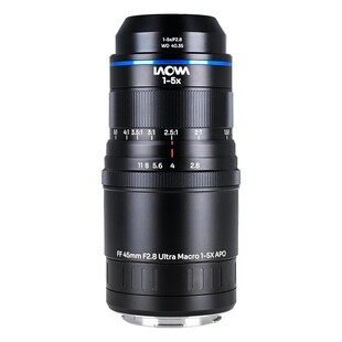 Aksen 45mm f/2,8 1-5x Ultra Macro APO för L-fattning (fullformat)