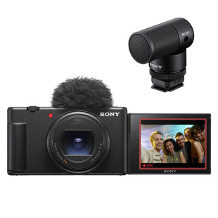 ZV-1 II, vlogg-kamera + ECM-G1, riktad mikrofon