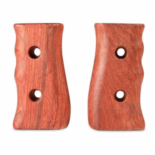 1751 wooden hand grips för DSLR cage, 2-pack