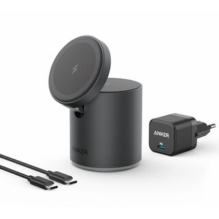 PowerWave Mag-Go 2-in-1 Dock Svart - EU Plug
