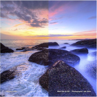 75x80 mm IRND64 gråfilter  