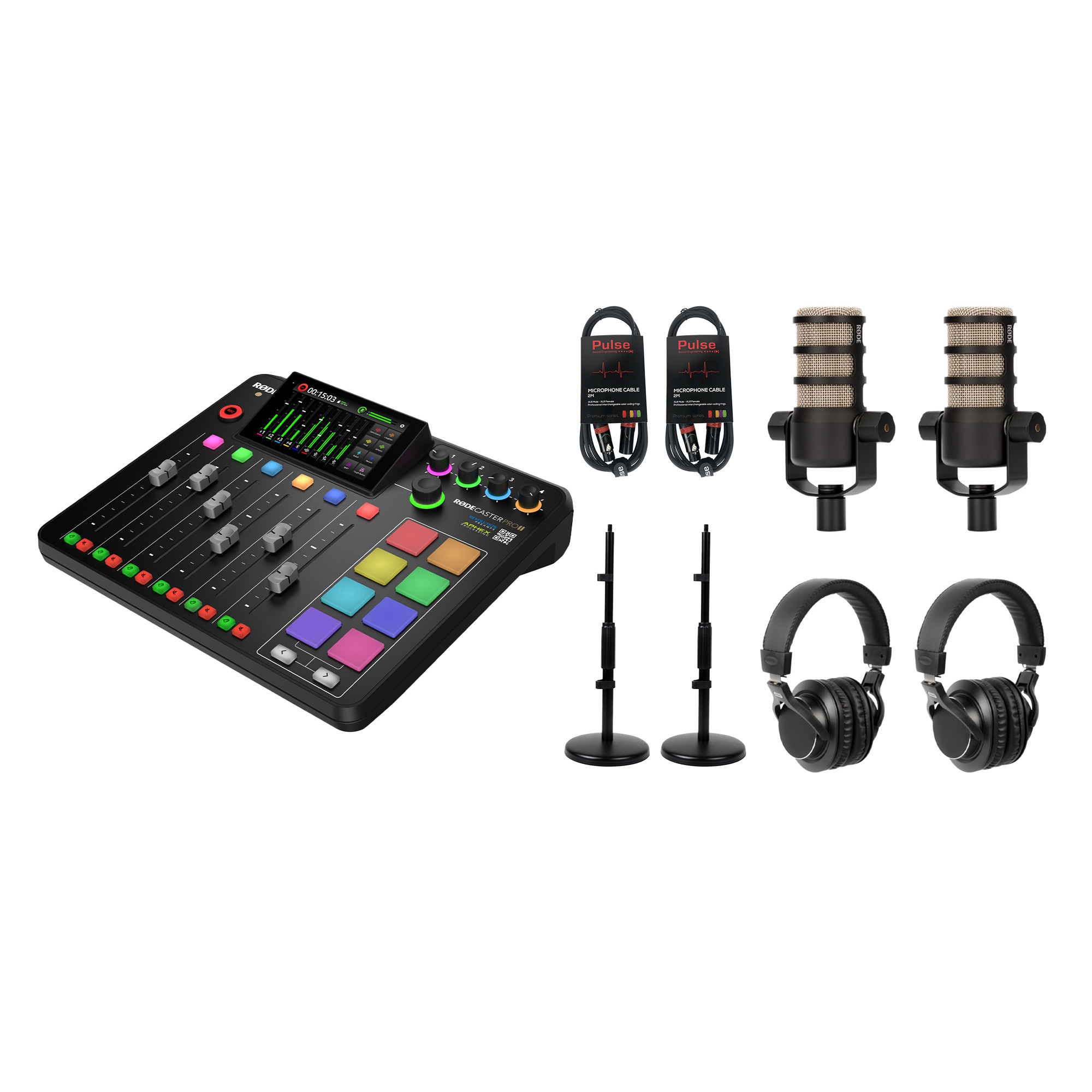 RØDE RodeCaster Pro II, podcasting bundle 2