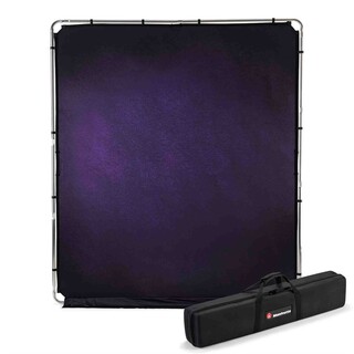 Ezyframe hopfällbar fotobakgrund 2x2.3m, aubergine vintage