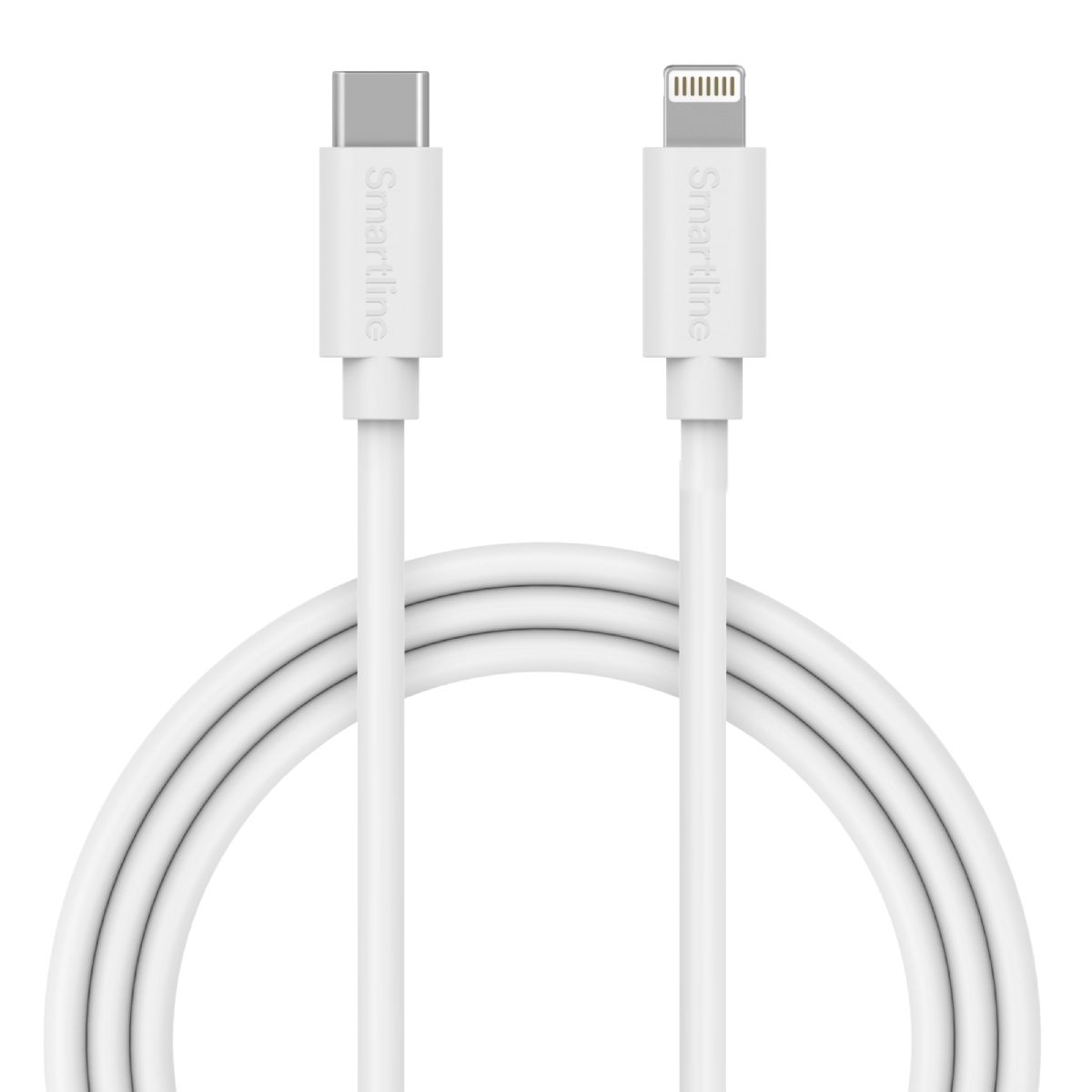 Smartline USB-C till Lightning Vit - 1m