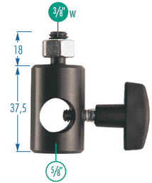 014-38 Rapidadapter för rör upp till 5/8" - 3/8" standardgänga 18mm 